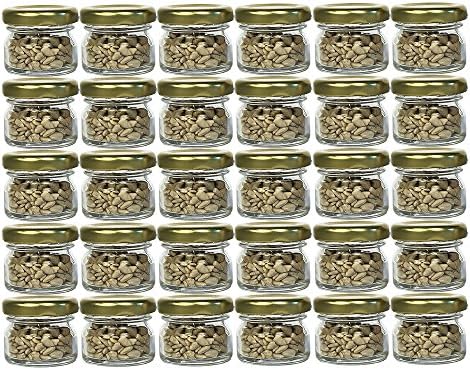 hocz 30er Set Sturzgläser Minigläser Fassungsvermögen 30 ml Deckelfarbe ...